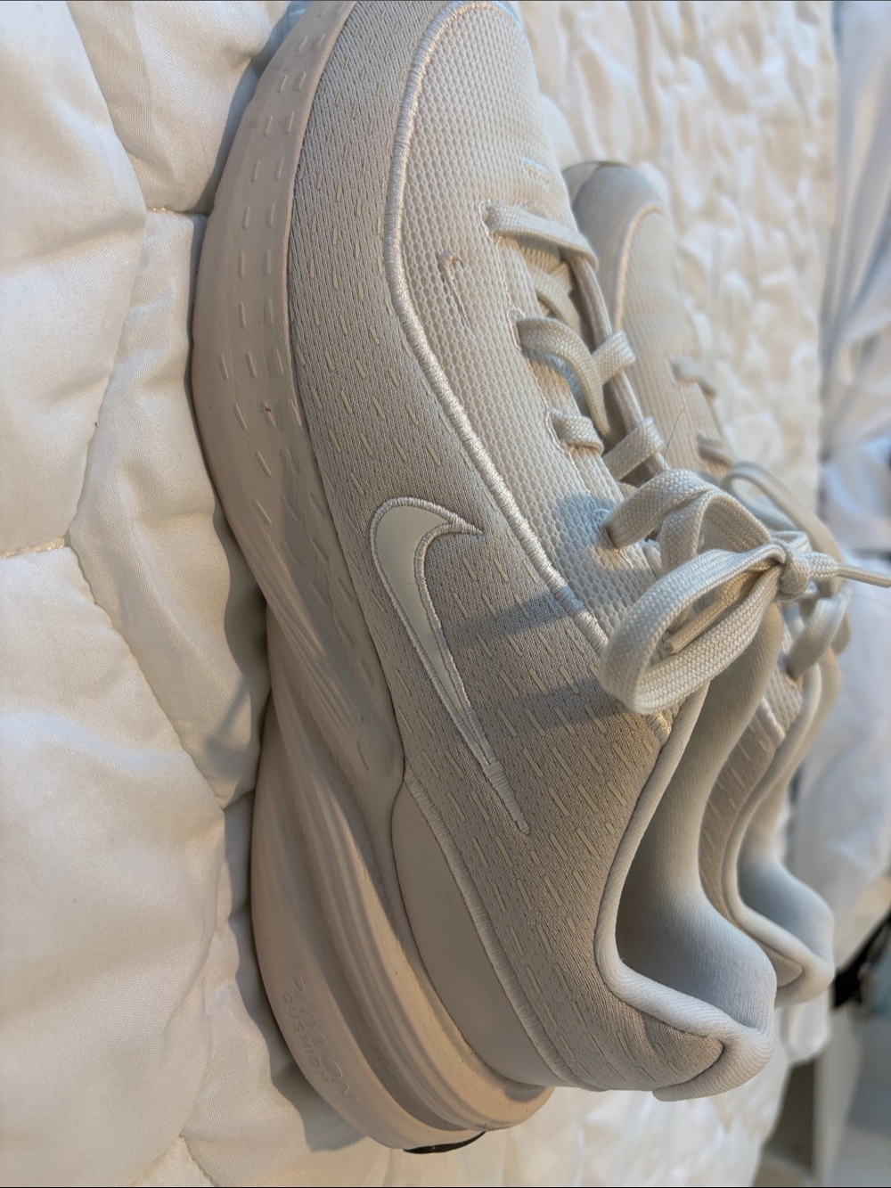 Nike Men's Light Beige/Off-White Athletic Sneakers